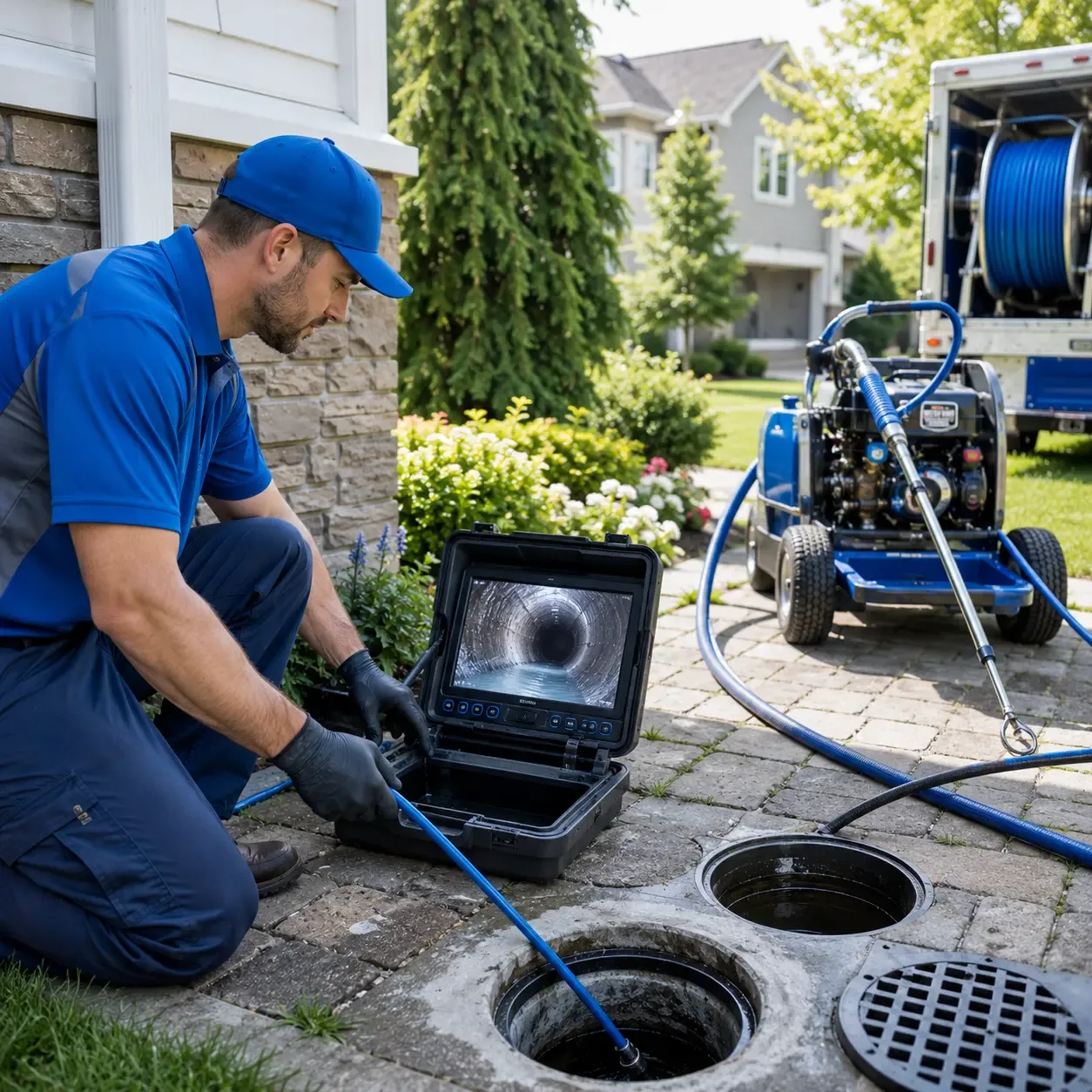 Outdoor drain cleaning professionals serving Cross River, NY
